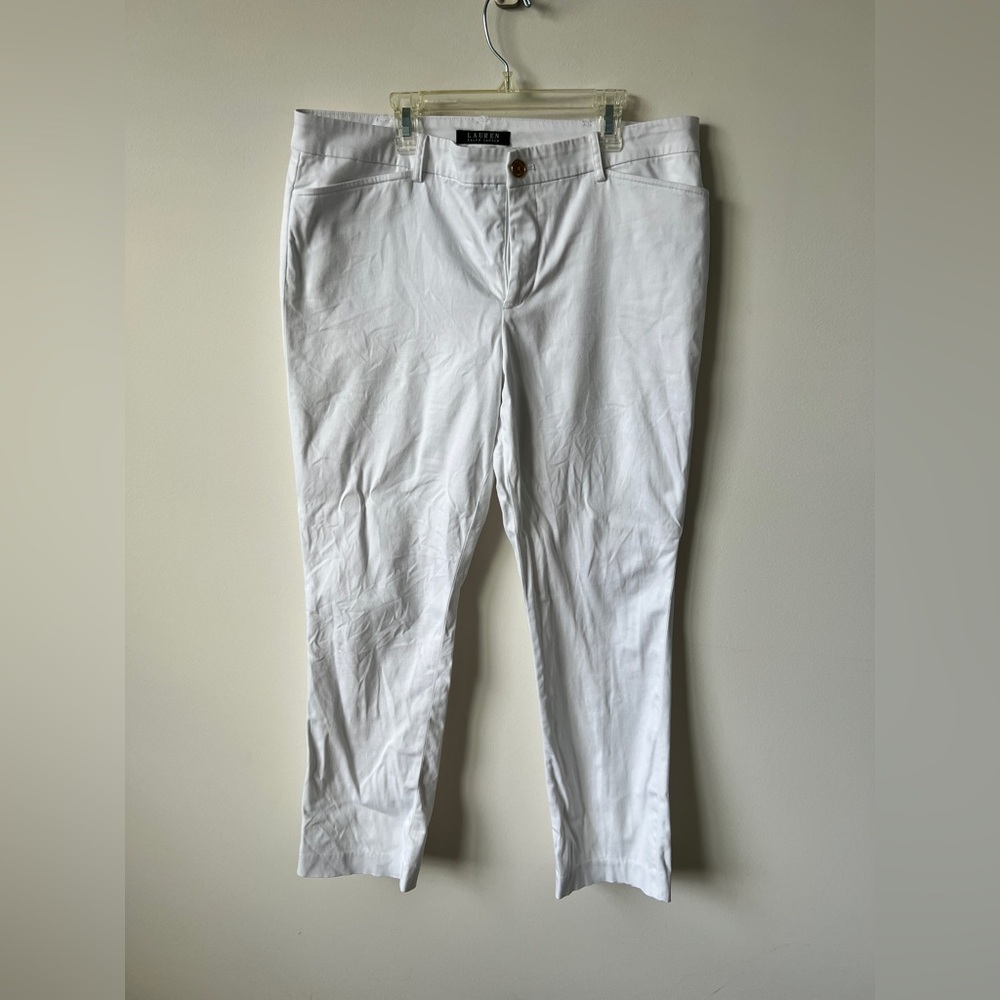 Lauren Ralph Lauren White Slim Pants Size 12